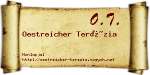 Oestreicher Terézia névjegykártya