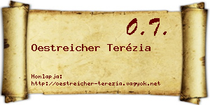 Oestreicher Terézia névjegykártya